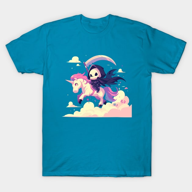 reaper on unicorn T-Shirt by StevenBag